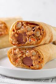 Chicken shawarma with one Hot dog 